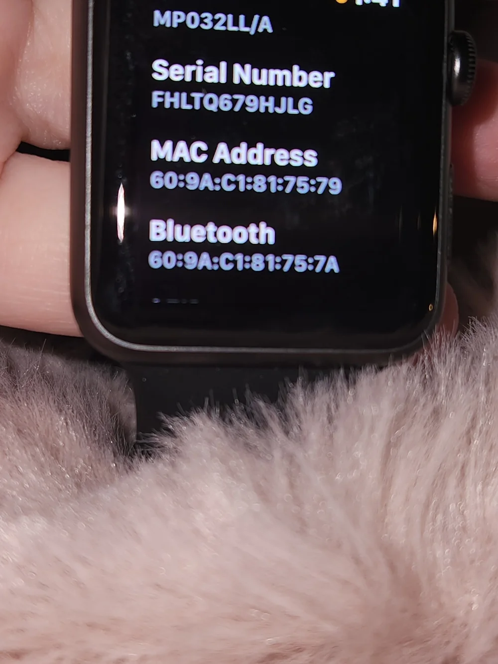 Apple Watch in Black with Black Sport Band SERIES 1